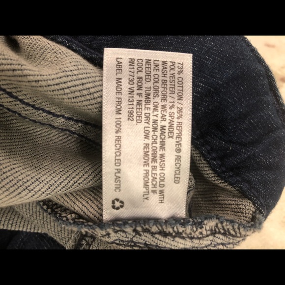 Cat&Jack dark rinse skinny crop stretch jeans s 10 - Picture 4 of 5